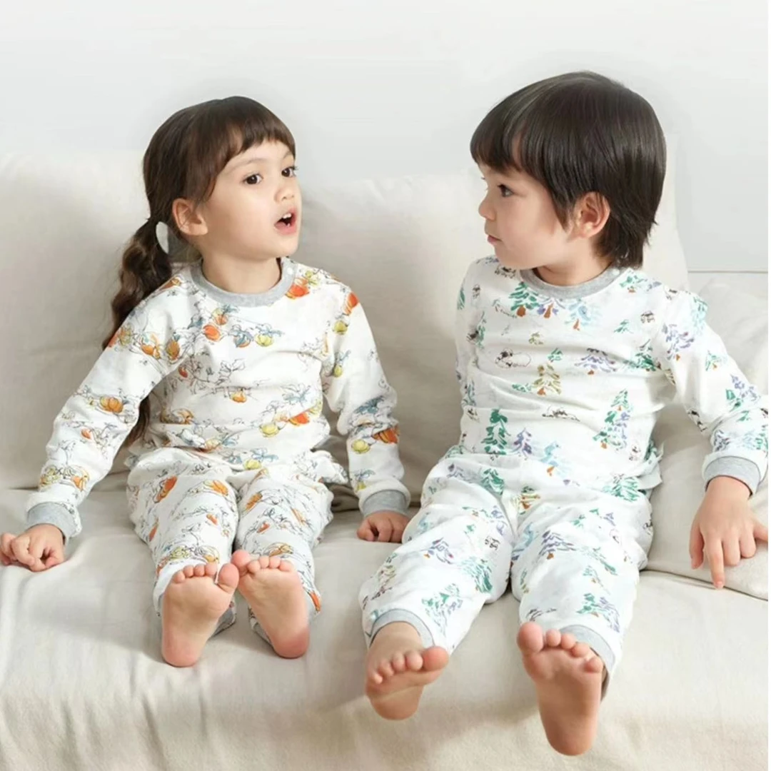 〖--品牌--〗儿童短袖短裤秋衣裤连体宝宝长袖〖28-201-300〗