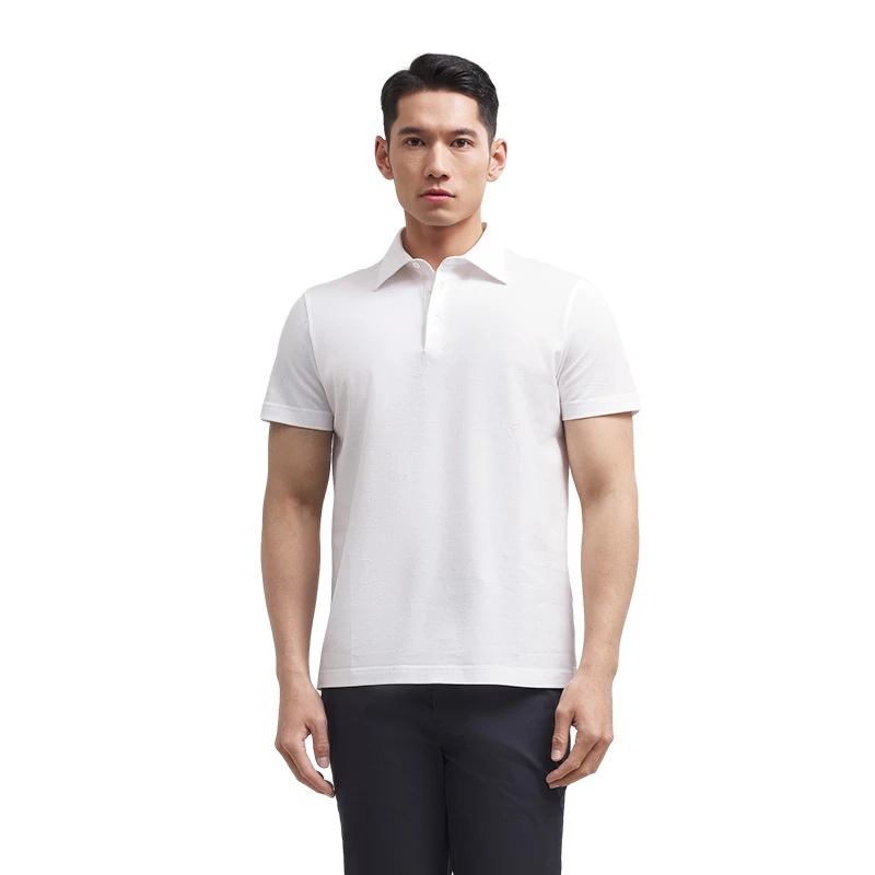 【凉感透气短袖POLO】培罗成PROGEN/25春夏新款男士休闲简约POLO衫