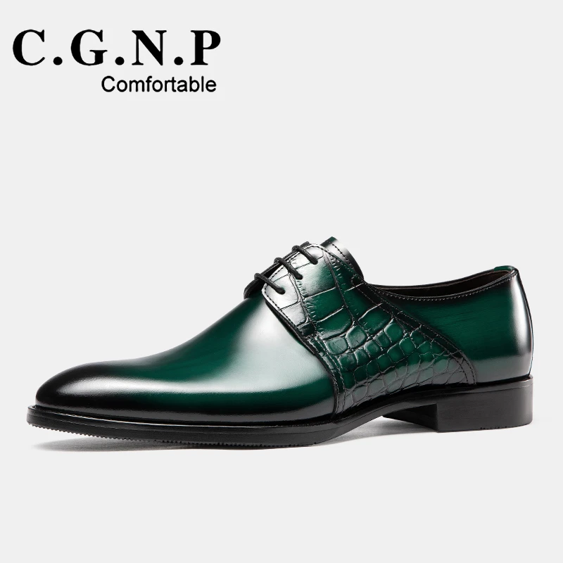 休闲固特异男休闲男皮鞋皮鞋尖头男士单鞋时尚商务商务职场皮鞋