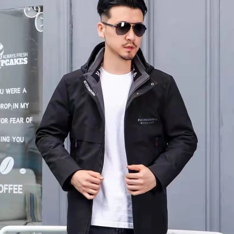 时尚休闲保暖加厚派克服连帽男款《雷锋》