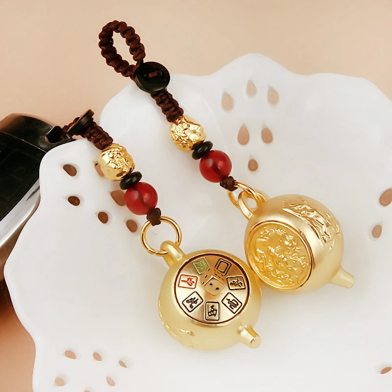 打麻将必备金属钥匙扣貔貅生肖转运麻将色子把把胡十二生肖钥匙扣