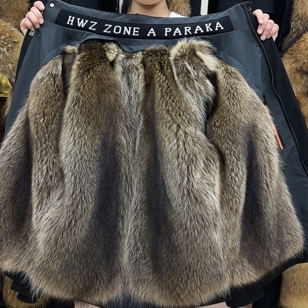 【DW-进口美洲貉】男士短款美州貉商务休闲冬季保暖皮毛一体外套