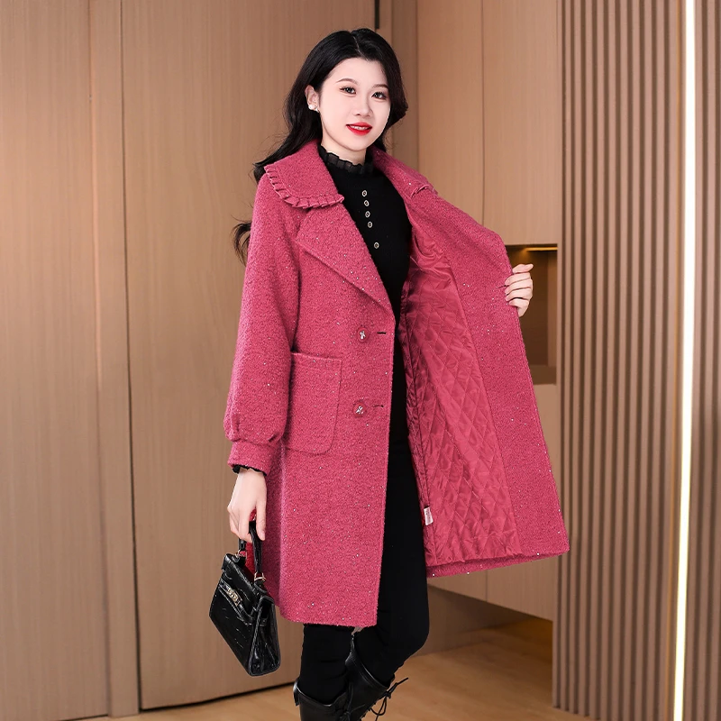 优雅新款气质时尚大气减龄休闲收腰显瘦外套22767-LS