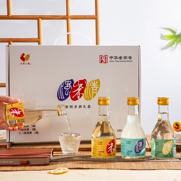 大陆公鸡米酒礼盒180ml8瓶