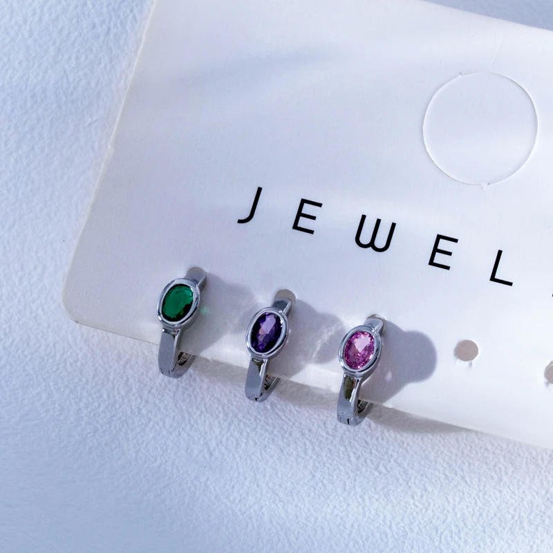 铜合金合成锆石耳饰 【729】美感轻奢时尚气质百搭耳环