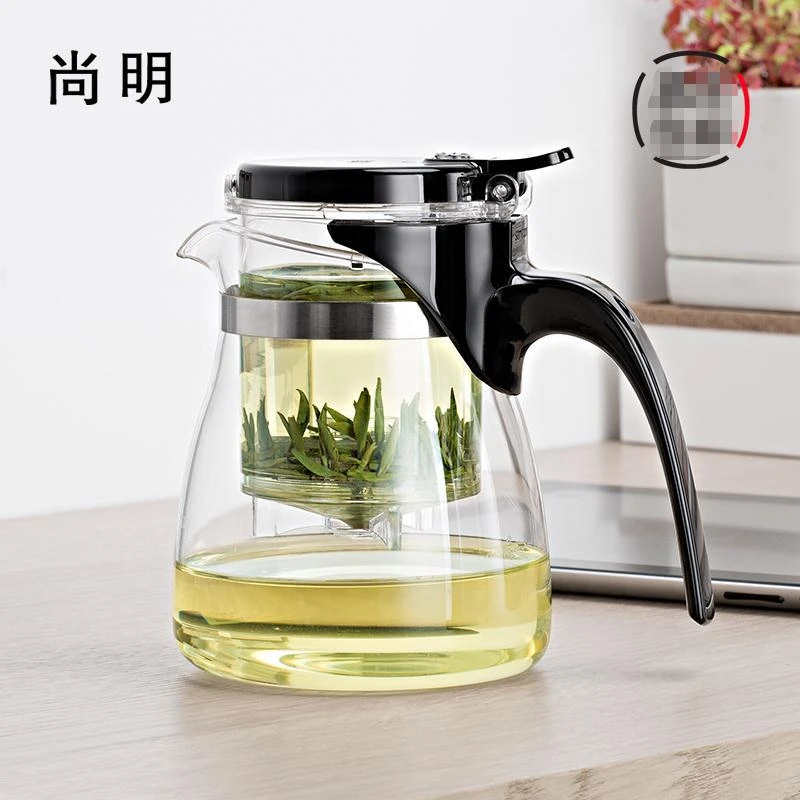 samadoyo尚明飘逸杯茶道杯办公室泡茶壶玻璃茶壶拆洗过滤茶具花茶