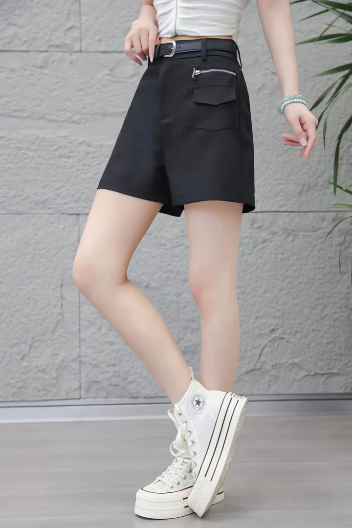女装短裤显瘦中腰时尚百搭夏季阔腿2696
