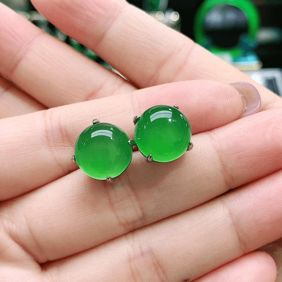 【闪购商品】玛瑙/玉髓耳钉未镶嵌