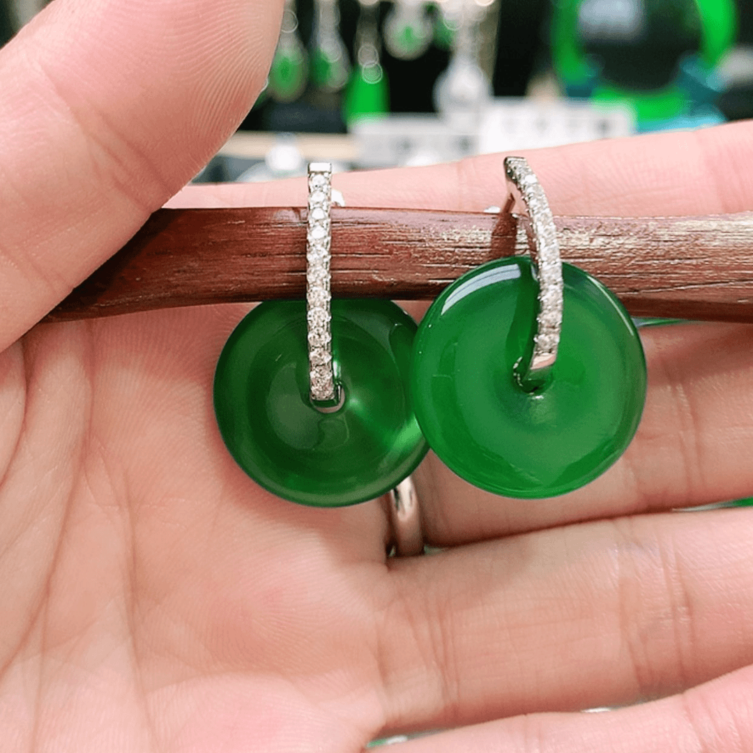 【闪购商品】玛瑙/玉髓耳钉银S925镶嵌