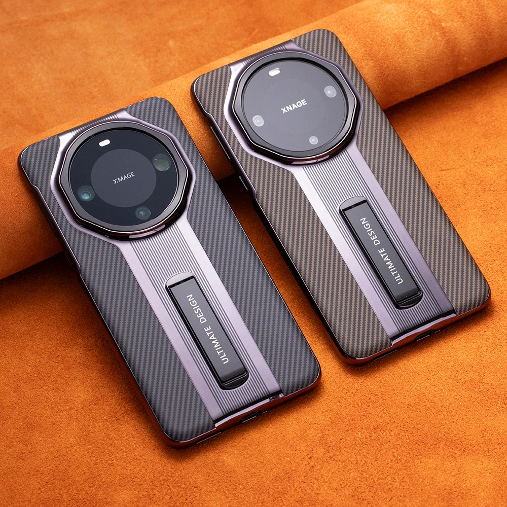 适用华为Mate70Pro+电镀碳纤维纹手机壳商务男防摔Mate60RS高质感