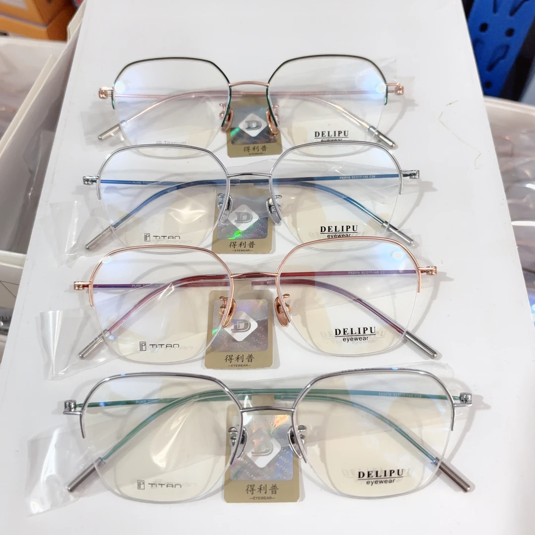 超轻纯钛眼镜架学生复古时尚光学架10副