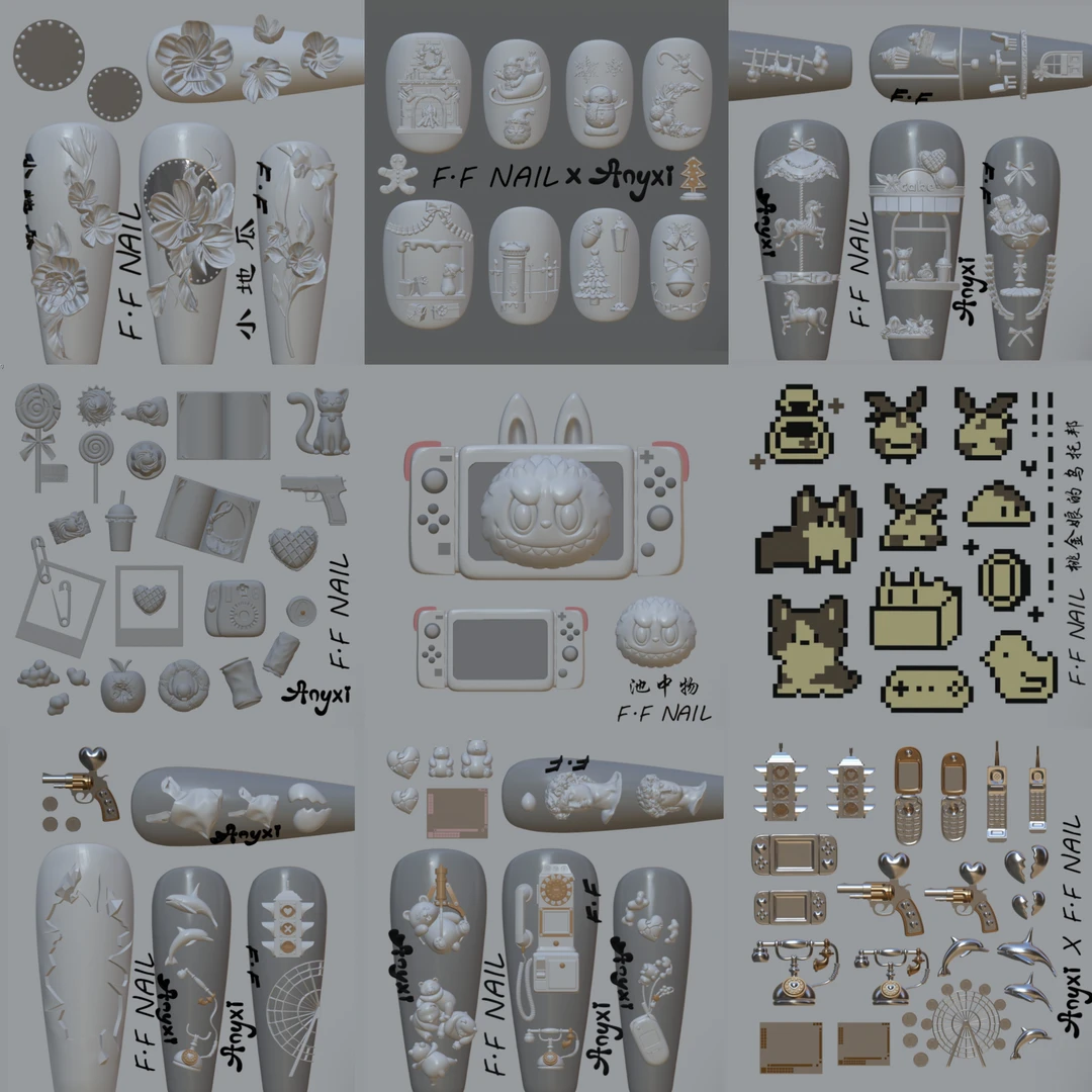 【F.F枫枫】第七期 美甲雕花模具 已申版权