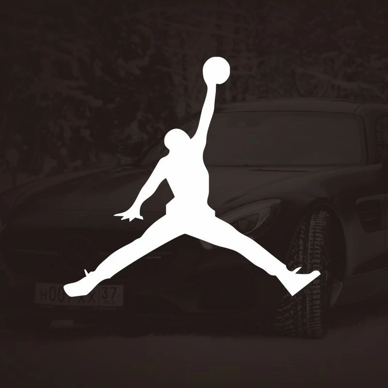 乔丹标志油箱盖贴纸个性创意汽车摩托车遮挡划痕车贴
