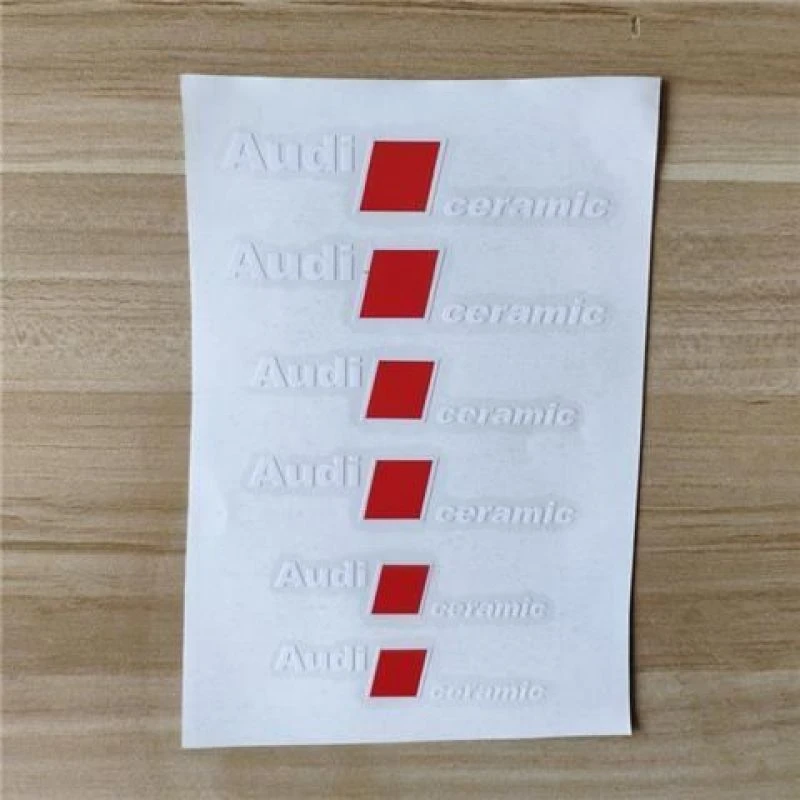 适用于奥迪Audi刹车卡钳贴纸SLine刹车装饰贴S卡钳改装车贴耐高温