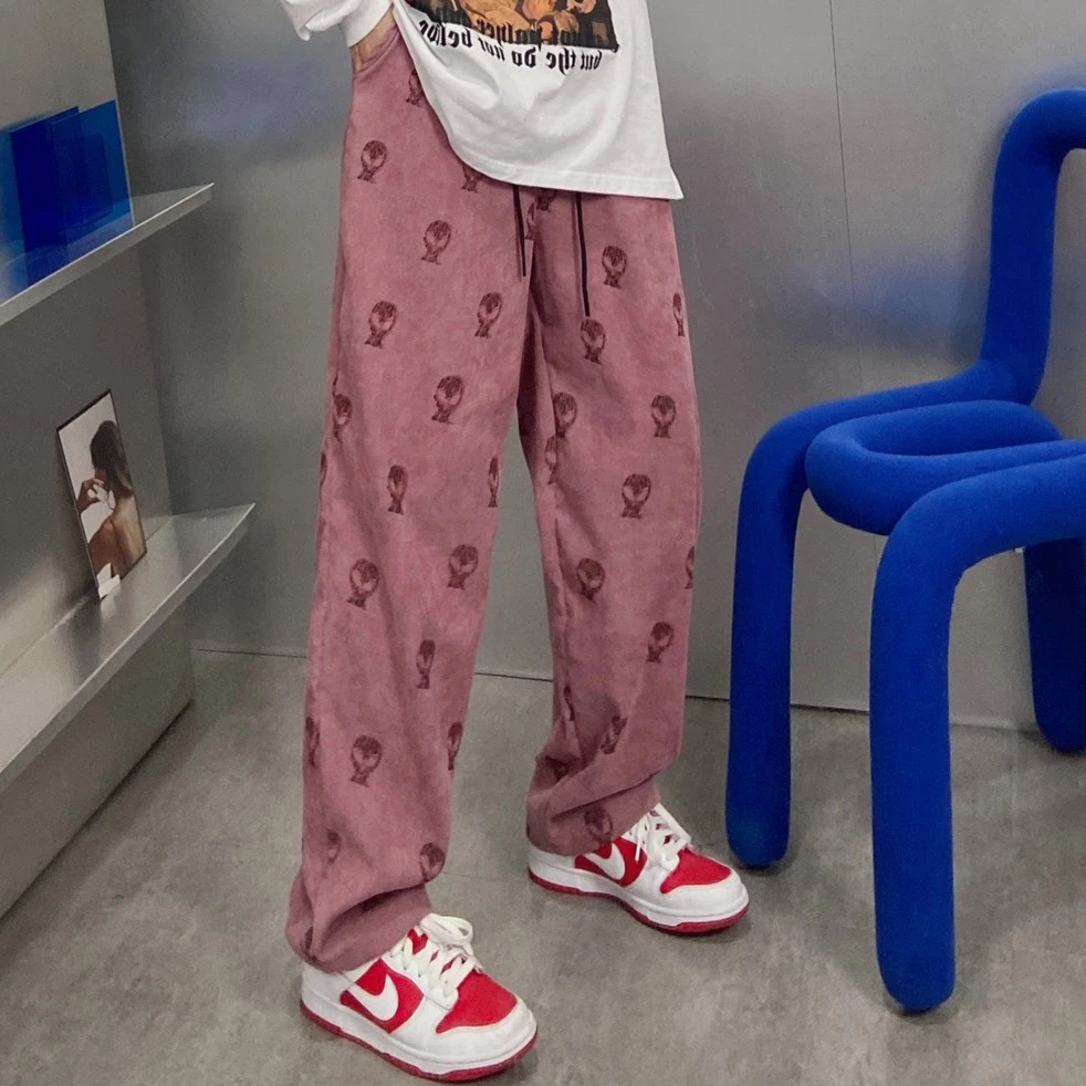 外星人休闲长裤 情侣必入 （加绒加厚）直筒休闲裤男女同款