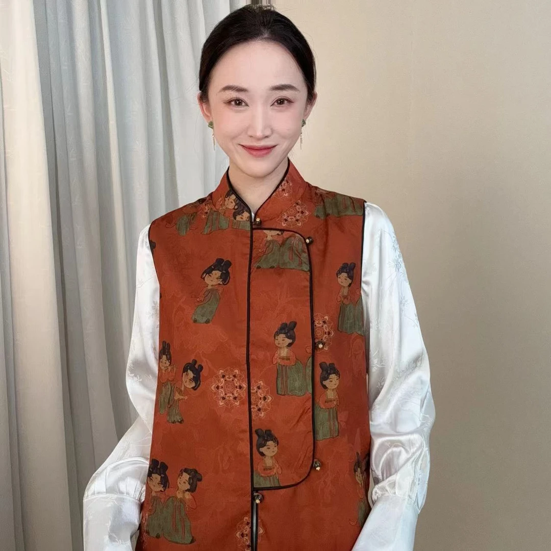 【小唐人】2024夏季新款新中式国风马甲YW-889