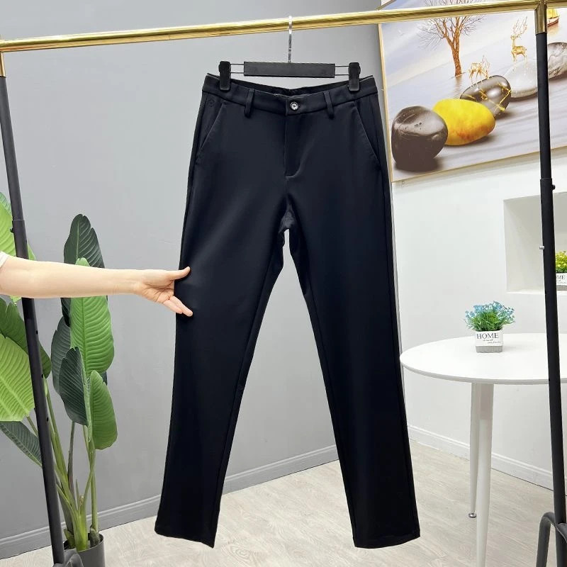 断码清货33码35码36码男士休闲裤商务时尚中腰弹力直筒长裤秋冬