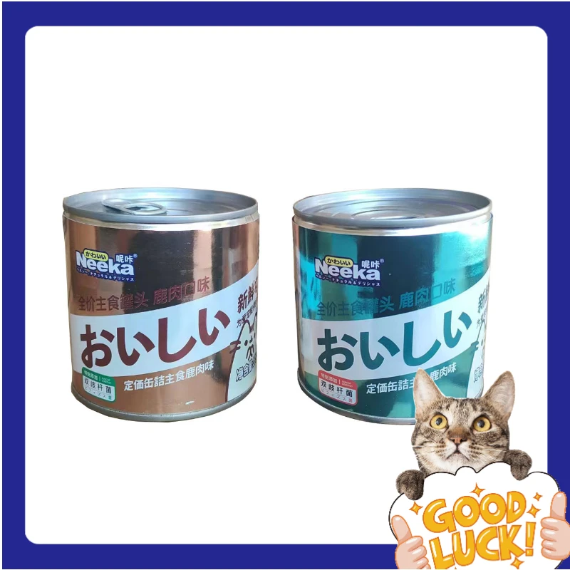 Neeka呢咔全价主食干燥罐头鹿肉罐猫狗通用营养增肥湿粮罐375g