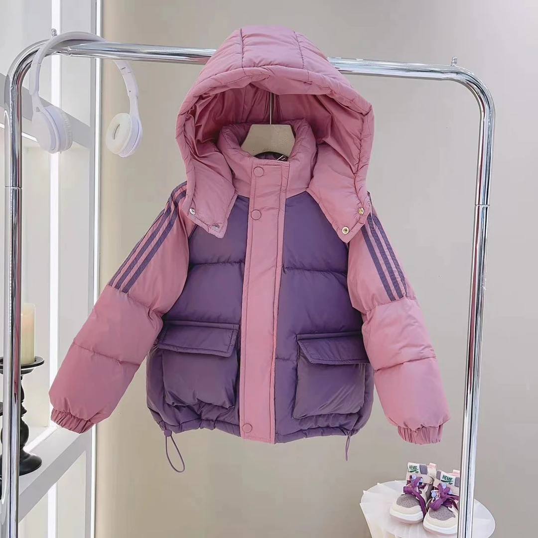 女童棉棉服冬装2023新款洋气儿童冬季加厚外套中大童保暖棉衣