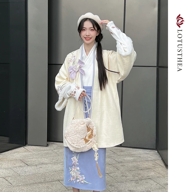 【青青专场】汉尚华莲鸢语信原创汉服宋制国风秋款日常两片裙对襟袄