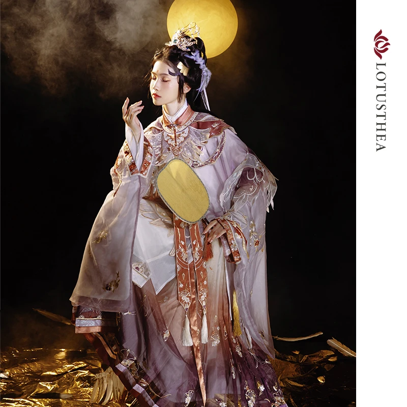 【时间之鸟】汉尚华莲原创周年庆明制套装云肩重工刺绣马面裙汉服