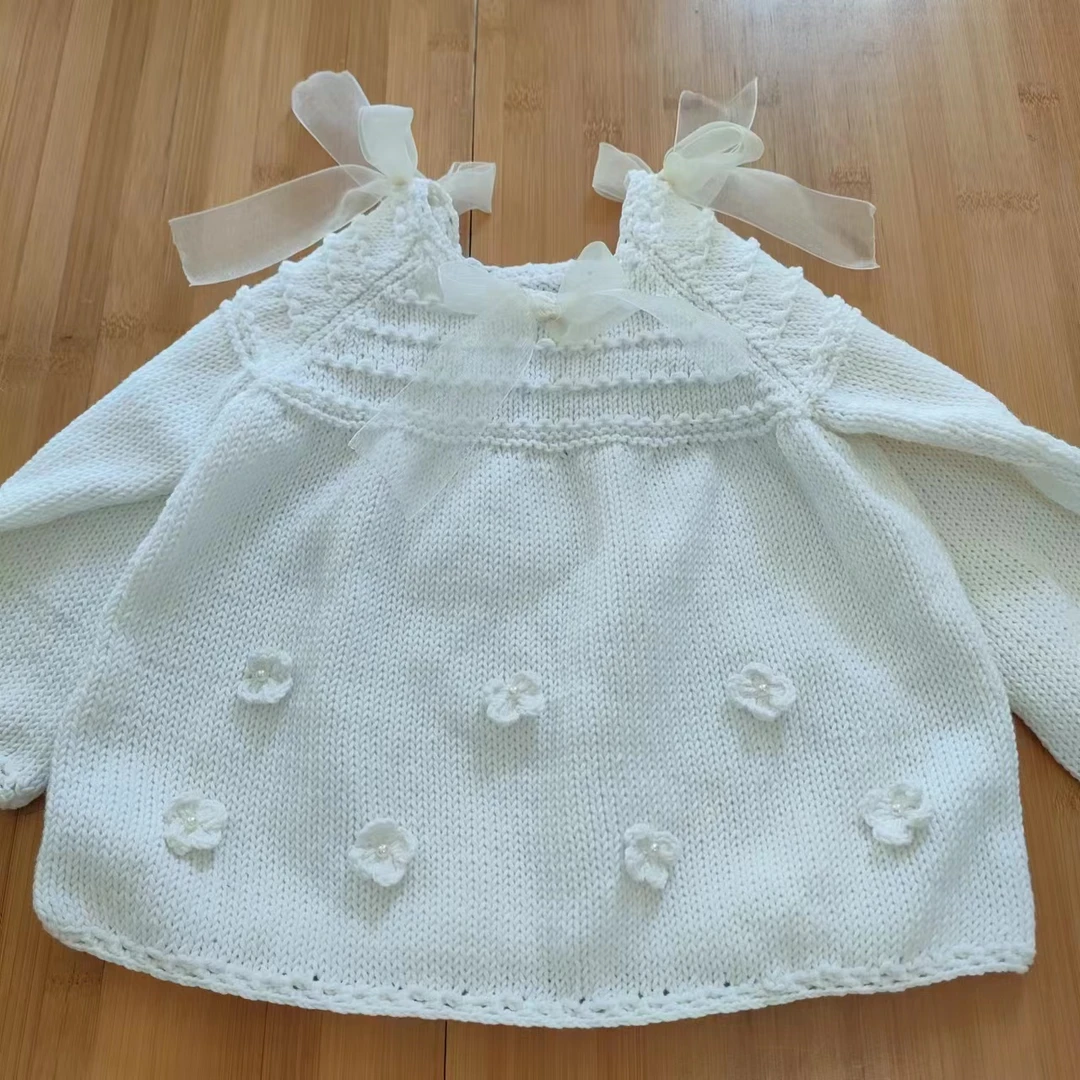 可爱白色花朵公主裙材料包