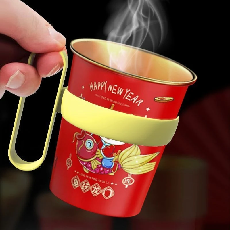 塑料杯架隔热防烫手杯套防烫大把手一次性纸杯杯托加厚隔热便携