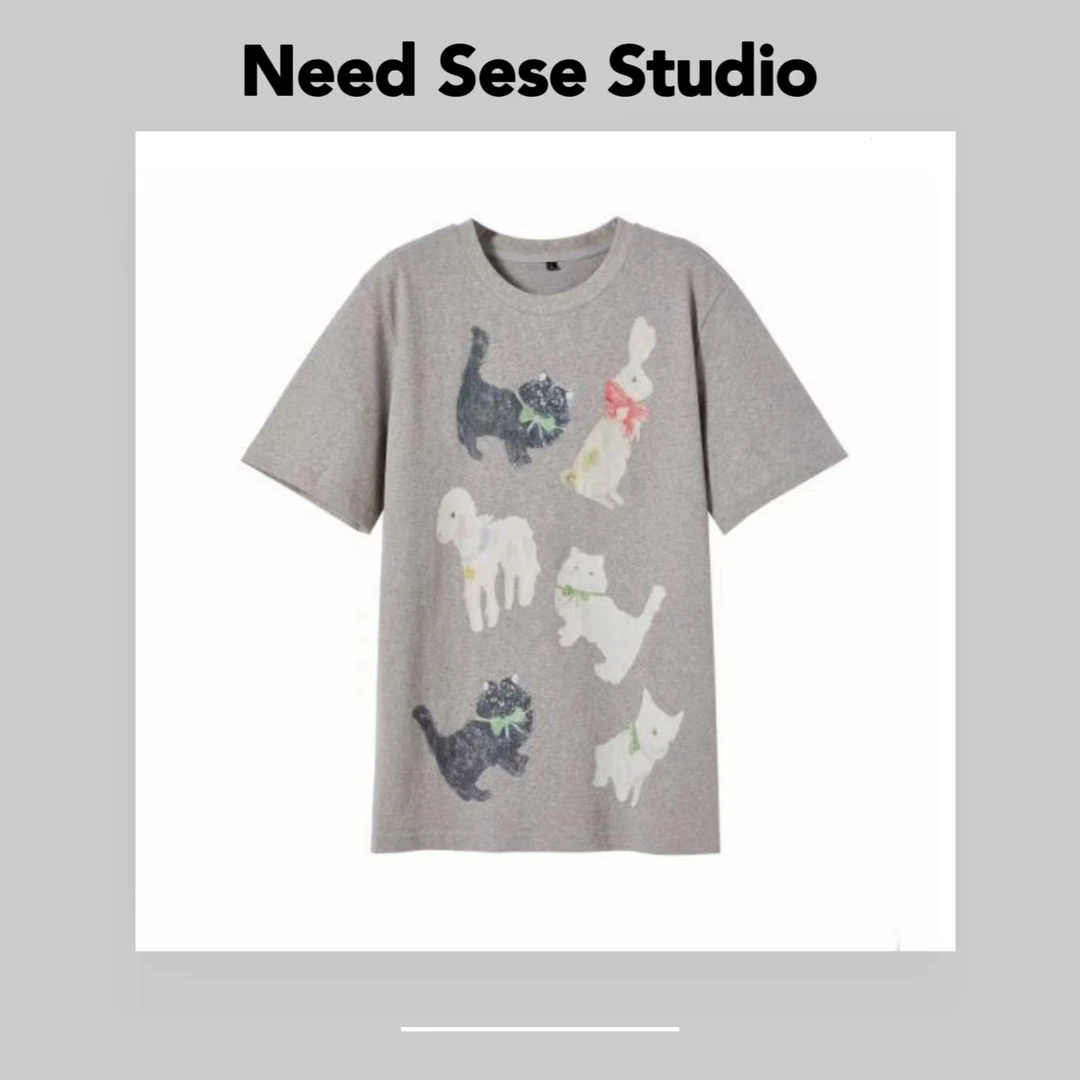 哈基米贴贴印花贴春夏卡通半袖SF02