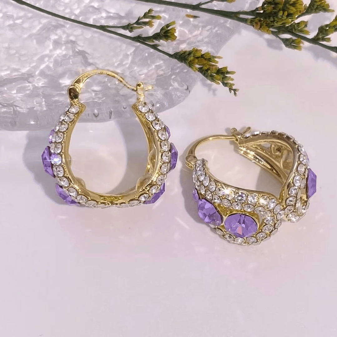 时尚轻奢简约圈圈耳环J140