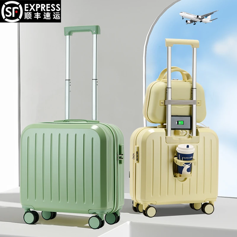 小拉杆箱网红轻便男女18寸可登机小号20免托运旅行密码登机皮箱