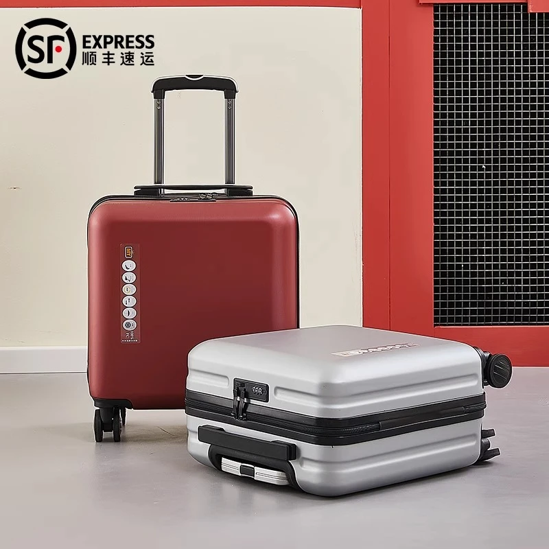 Hear&Rose小型新款pc商务登机行李箱轻便免托运密码拉杆箱子18寸