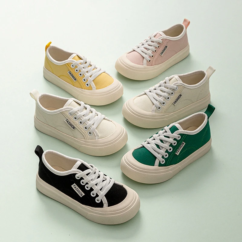 舞玛时尚休闲女童鞋板鞋2024新款休闲女宝中小童女孩帆布鞋223999