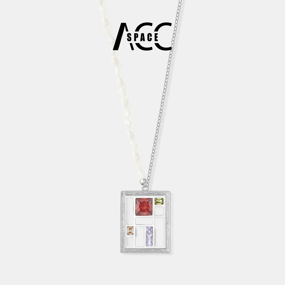 ACCSPACE 马赛克系列 原创小众设计个性百搭时尚女项链