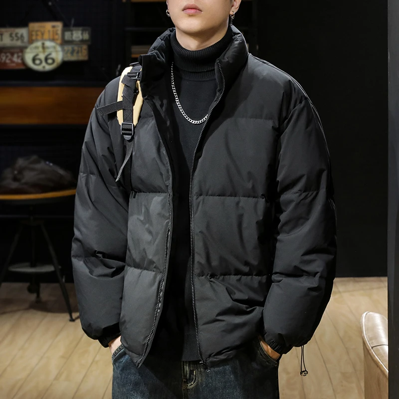 U&PURA潮牌立领羽绒服男2024冬季新款白鸭绒保暖外套潮流休闲宽松