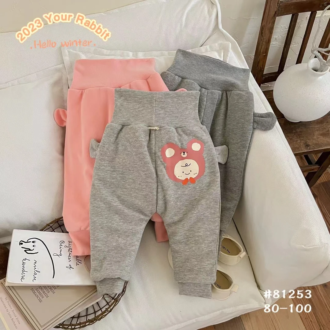玥儿兔薄棉PP裤儿童厚裤子外穿宝宝绒裤子春秋休闲裤洋气加绒加厚