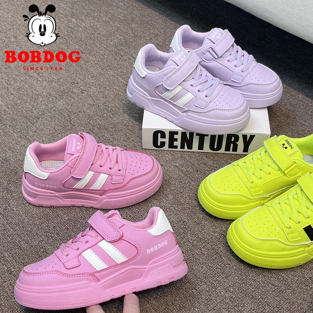 Bobdog/巴布豆2024秋季新款儿童板鞋轻便设计时尚潮流日常户外