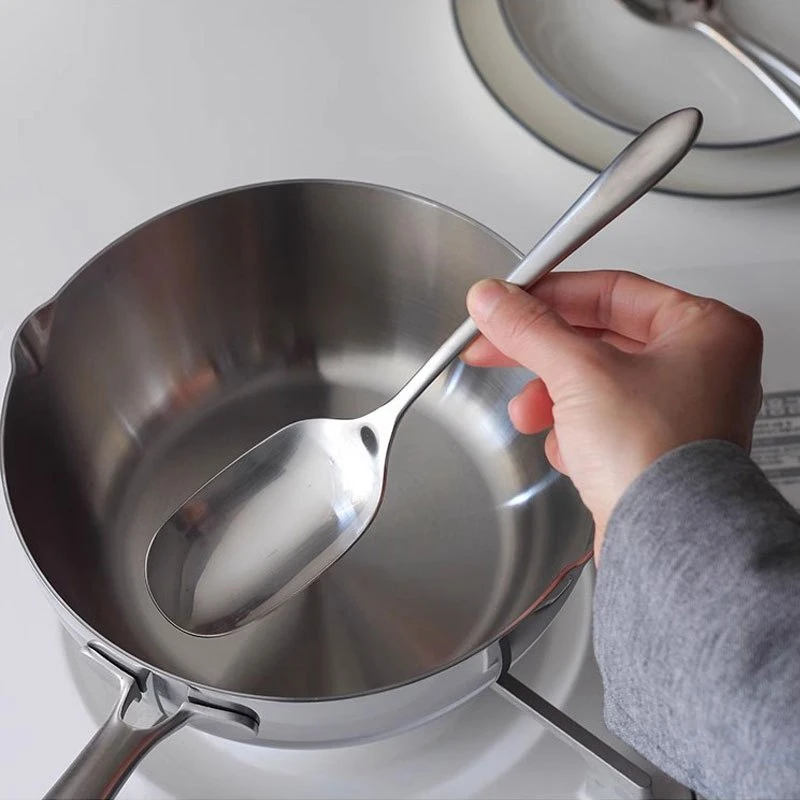 出口304不锈钢公用勺分餐勺加厚服务匙分菜勺家用调羹饭勺自助餐