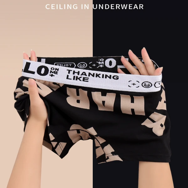 2025爆款女士内裤新款女生平角裤中腰少女防走光短裤性感运动裤衩