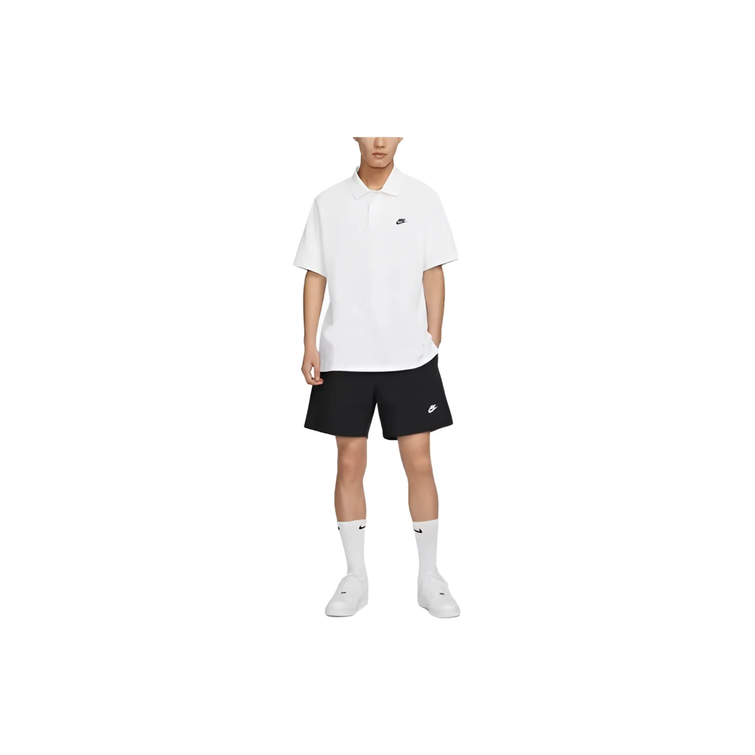 NikeFN3895-100LOGO印花男士短袖Polo衫休闲夏季男款时尚白色透气