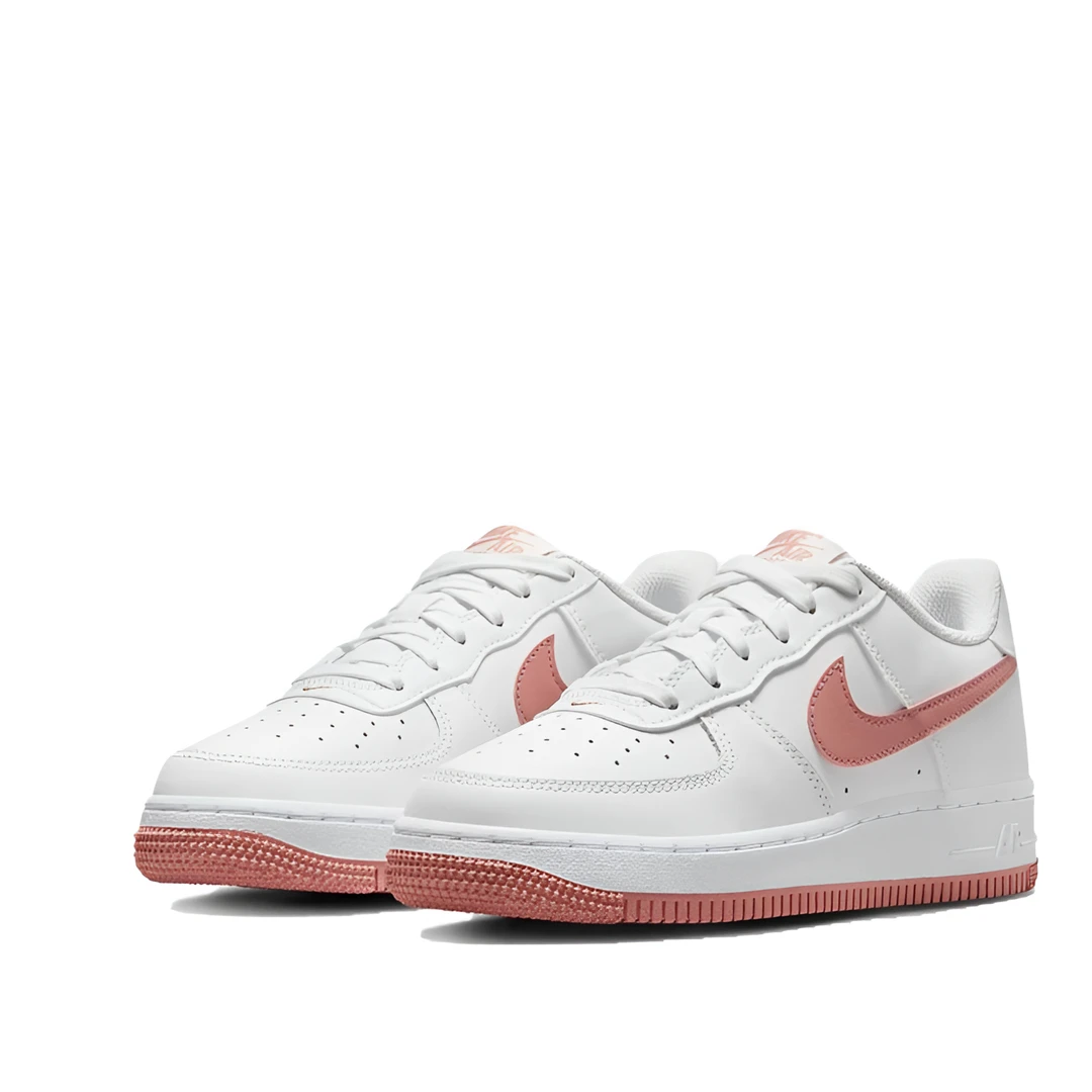 NikeAirForce1DV7762-102女子经典空军气垫白鞋活力时尚白红