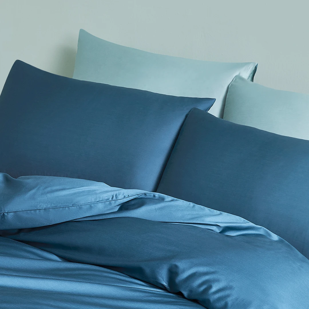 纯棉新疆长绒棉60字贡缎枕套一对装