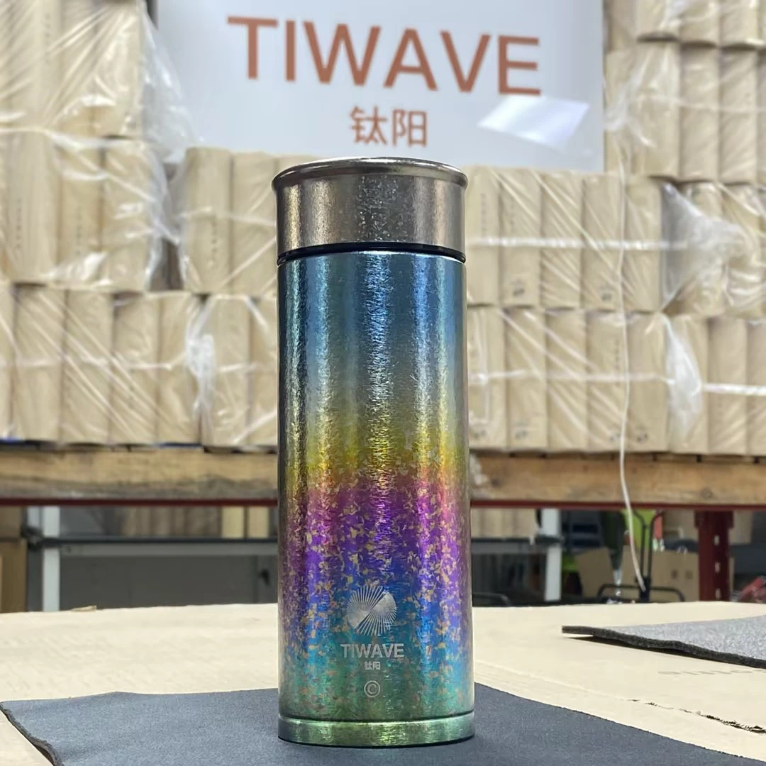 【双十一福利】钛阳双层纯钛400ml多种颜色T盖保鲜杯-014807