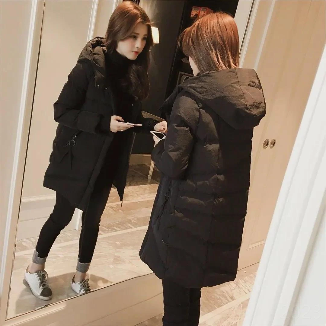 波司断码新款轻薄羽绒服服2023年冬装新款韩系小个子150中长款加