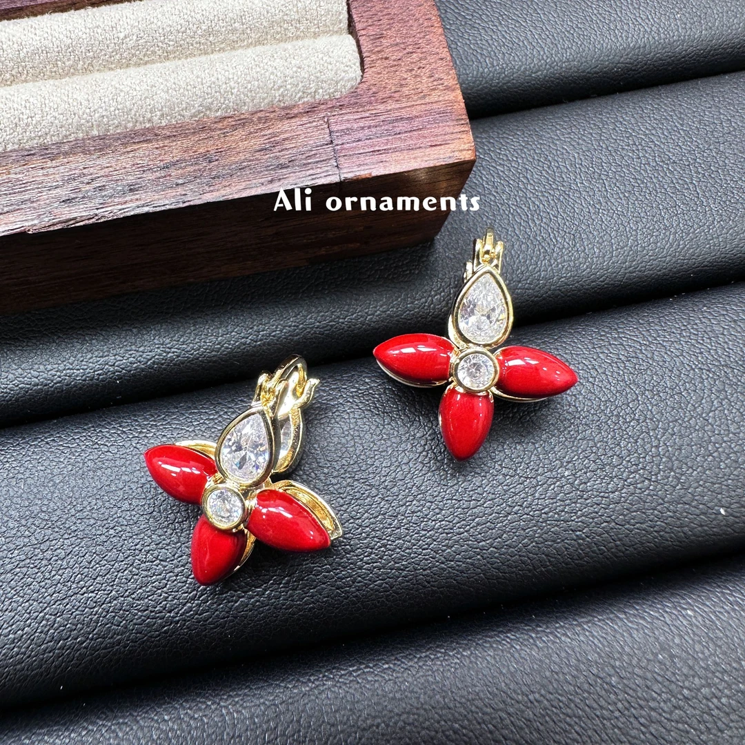 铜合金耳饰 ALi阿梨饰品-新品-双面戴耳扣1220