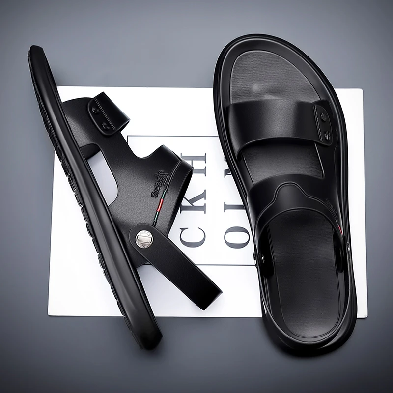 法菲欧男鞋潮款防滑外穿休闲时尚百搭个性软底男士两穿凉鞋沙滩鞋