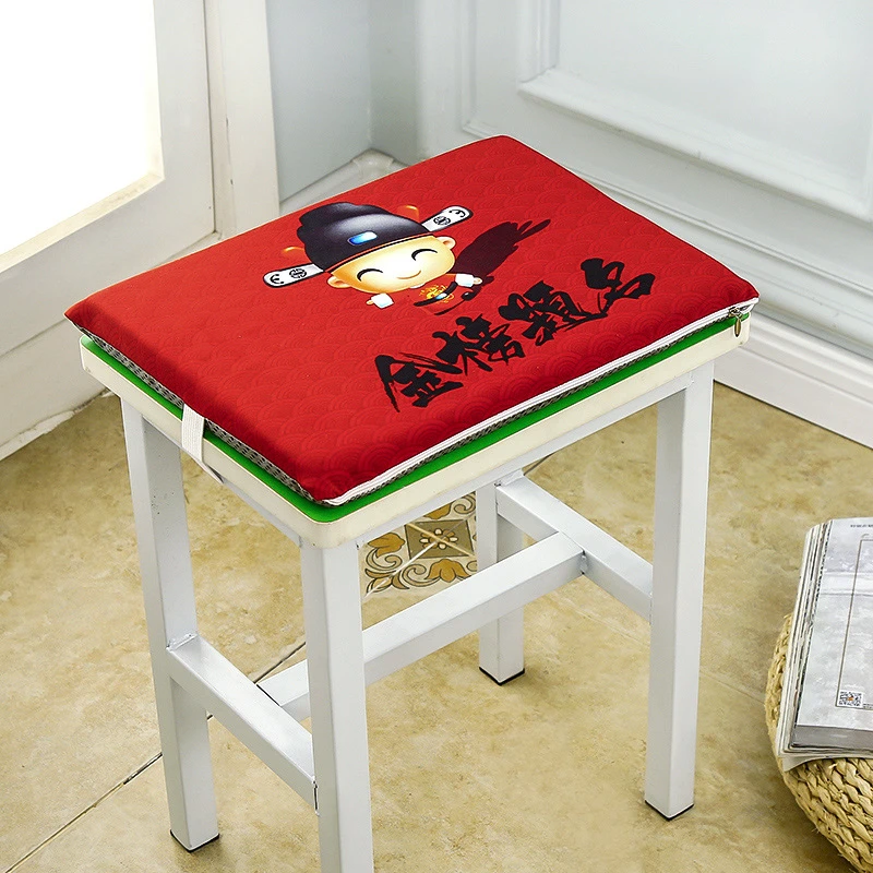 学生坐垫教室宿舍久坐座垫方凳屁股垫四季通用凳垫坐垫板凳两用f