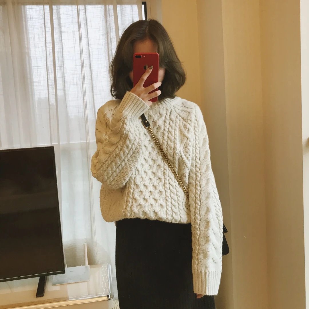 ［编号951-1000］秋冬样衣版衣宽松针织毛衣女百搭外穿