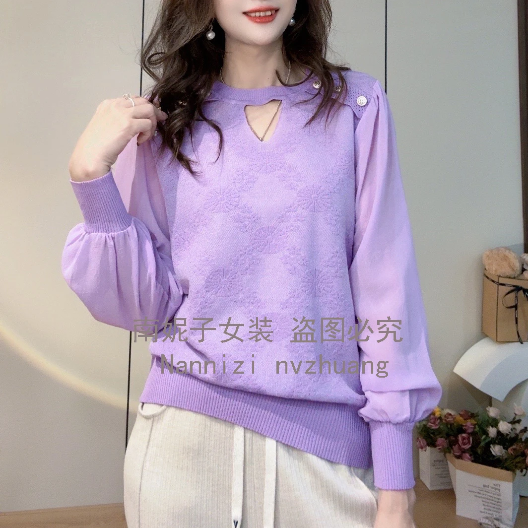 原搭南妮子女装严选801-1000秋冬新款系列时尚优雅气质显瘦针织衫