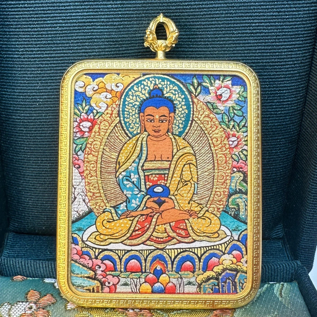 唐卡 狗 猪 阿弥陀佛 生肖 纯铜材质 手工制作 工艺画