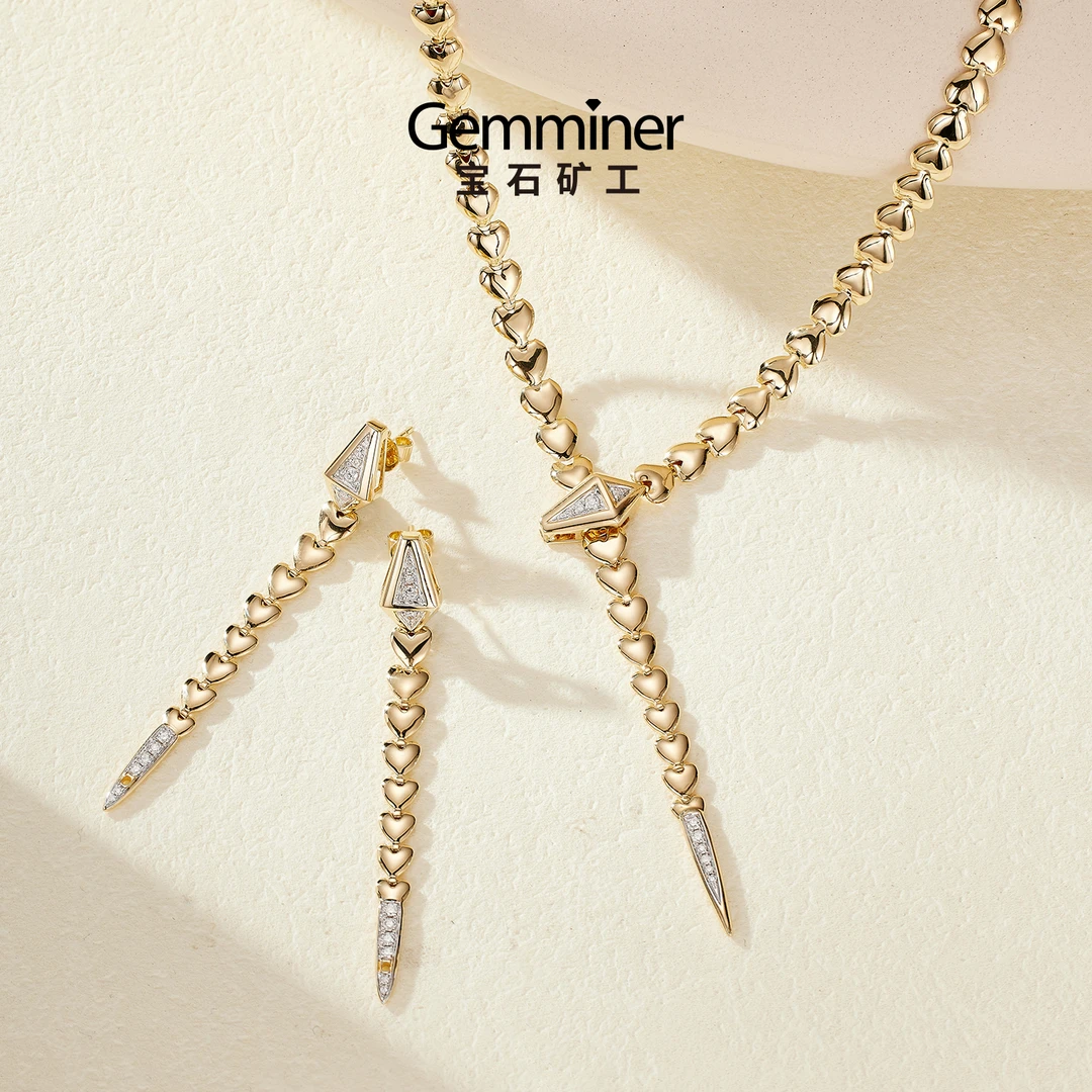 宝石矿工18K金钻石耳饰戒指项链手链